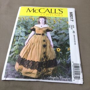 NEW McCalls M8017 Angela Clayton Victorian Ball Gown Pattern 6 8 10 12 14